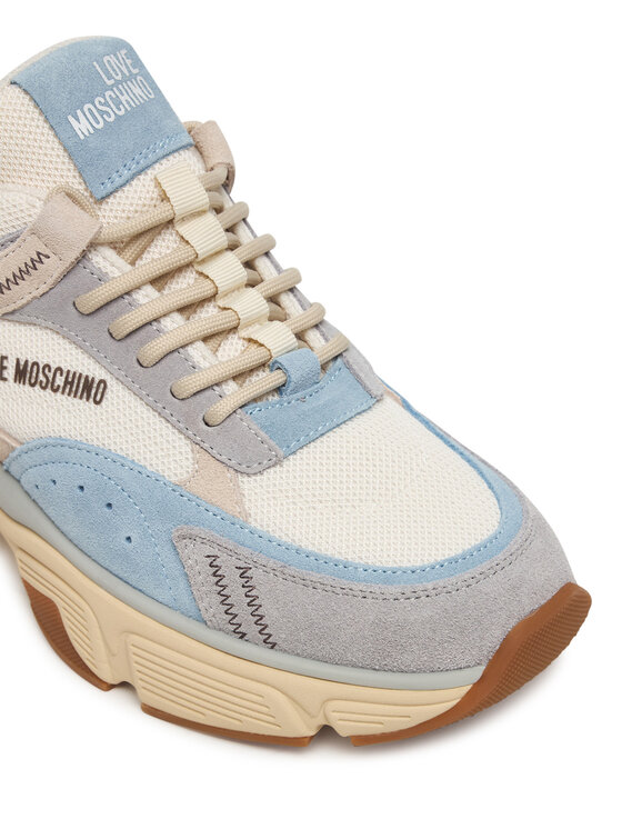 LOVE MOSCHINO Sneakersy LOVE MOSCHINO JA15426G1OIQ511B Błękitny