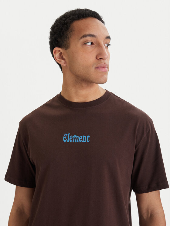 Element Element Camiseta Bad Doggie ELYZT00560 Marrón Relaxed Fit