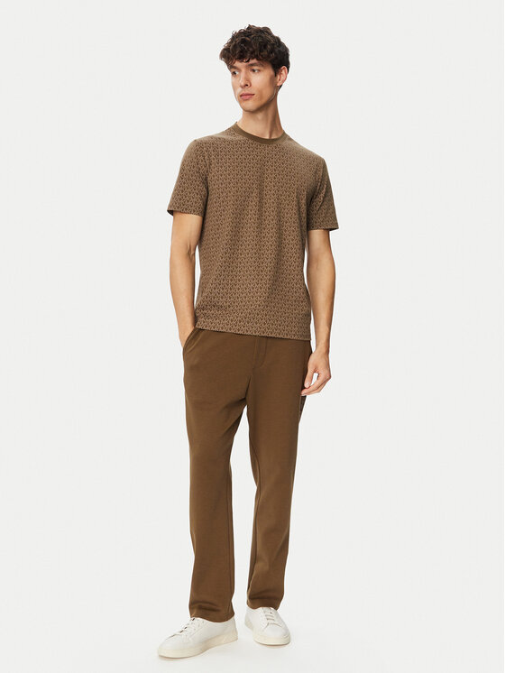 MICHAEL Michael Kors MICHAEL Michael Kors Camiseta CS5529A5KS Caqui Regular Fit