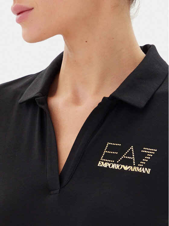 EA7 Emporio Armani EA7 Emporio Armani Polo 7W000266 AF12500 UC001 Crna Regular Fit