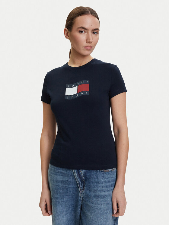 Tommy Jeans Tommy Jeans Camiseta DW0DW22781 Azul marino Regular Fit