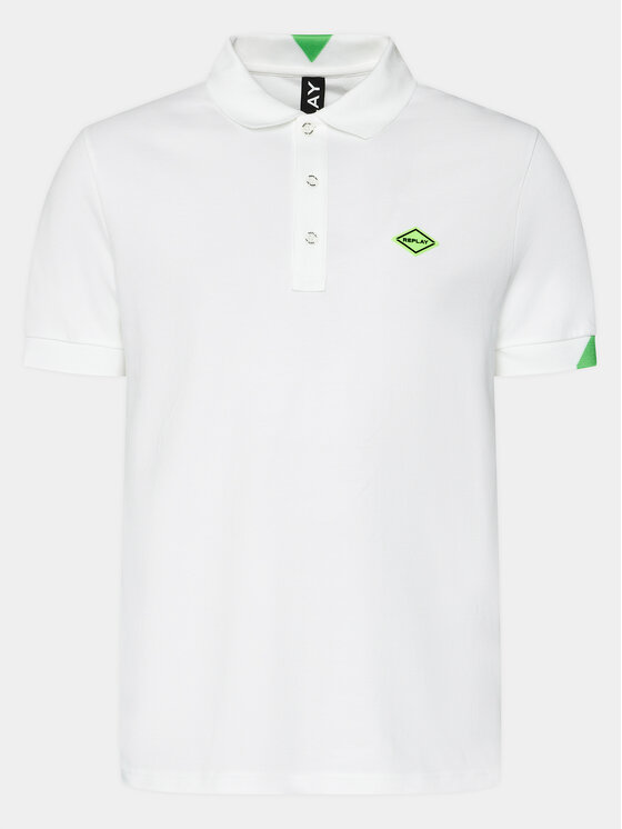 REPLAY Replay Pólóing M3540A.000.20623 Ekru Regular Fit