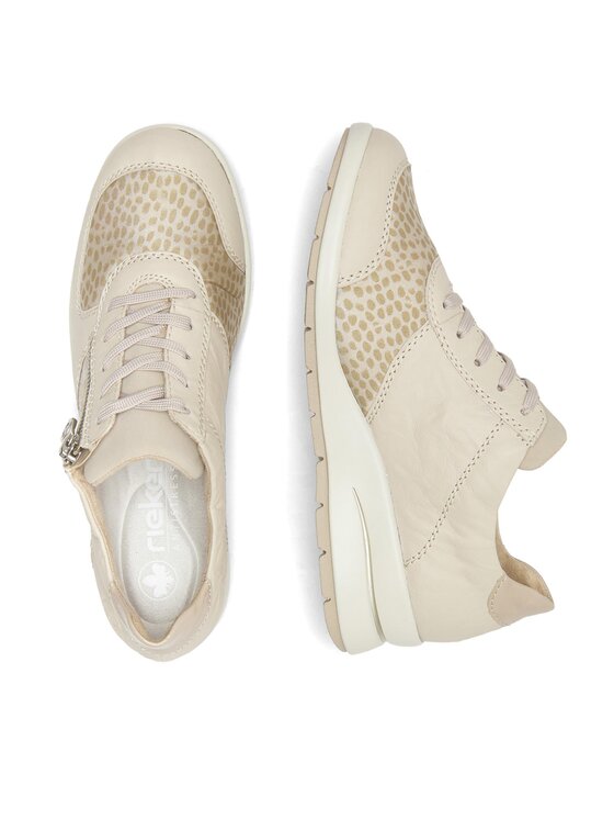 Rieker Sneakersy Rieker L4821-60 Écru