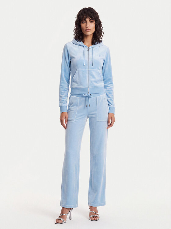 Juicy Couture Juicy Couture Donji dio trenerke Layla JCSEBJ001 Svijetloplava Flared Leg