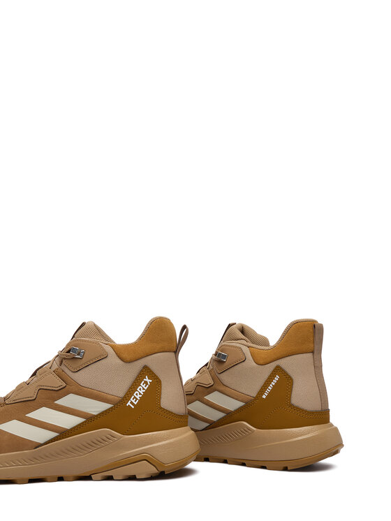 adidas Παπούτσια πεζοπορίας adidas Terrex Anylander Leather Mid Climaproof Hiking Shoes KH8876 Ανοιχτό καφέ