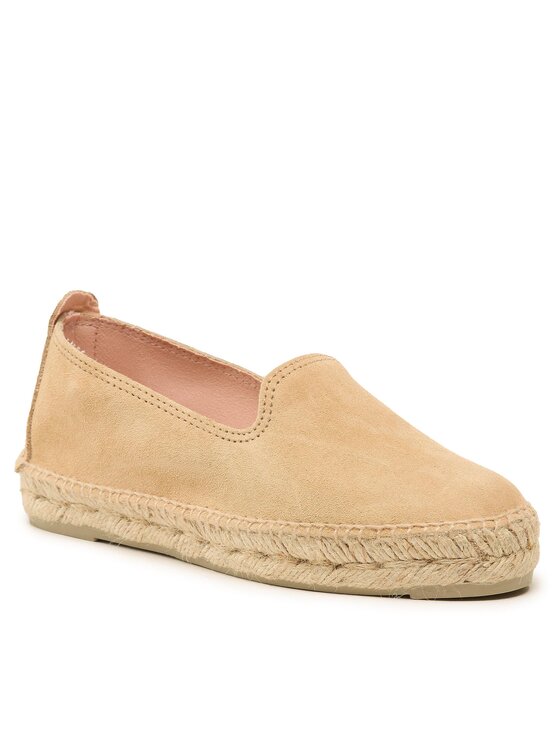 Manebi Еспадрильї Manebi Suede Flat Espadrilles Бежевий