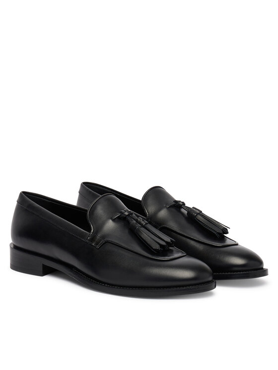 Max Mara Loafersy Max Mara 2614521411600 Czarny