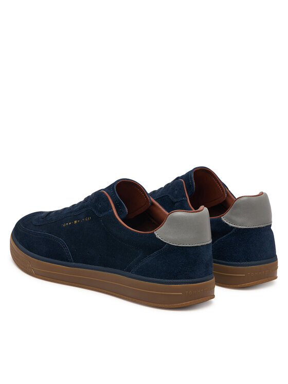 Tommy Hilfiger Сникърси Tommy Hilfiger Th Lo Lux Suede Sneaker FM0FM05997 Тъмносин