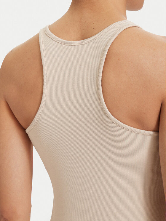 Tommy Jeans Tommy Jeans Top Racerback DW0DW22264 Beige claro Slim Fit