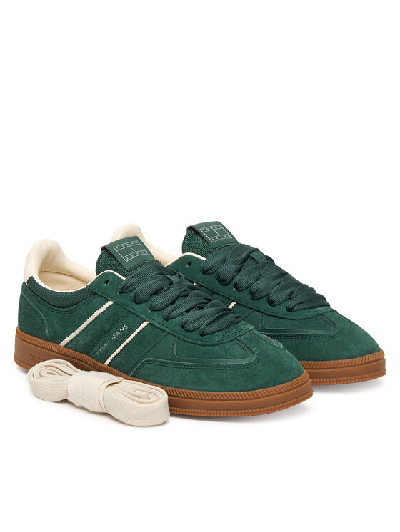 Tommy Jeans Superge Tommy Jeans The Greenwich Edge Suede EN0EN02924 Zelena