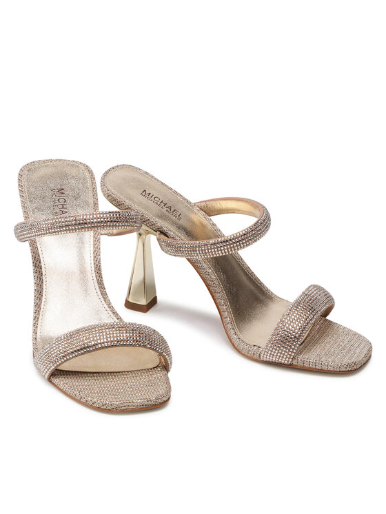 MICHAEL Michael Kors Natikači MICHAEL Michael Kors Clara Sandal 40R2CLHA2S Zlata