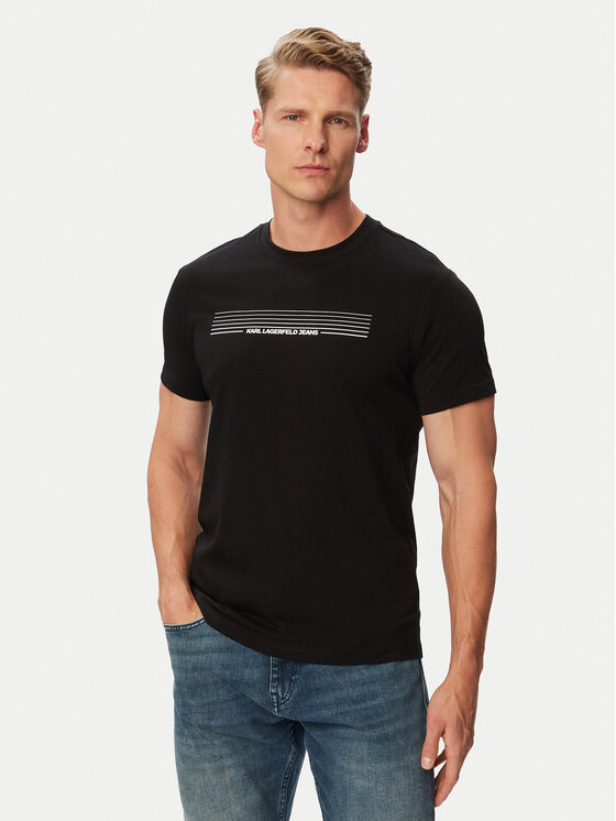 Karl Lagerfeld Jeans Karl Lagerfeld Jeans Camiseta B3M17001 Negro Slim Fit