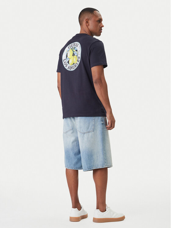 Guess Guess Camiseta M6GI19 K3051 Azul marino Reglan Fit