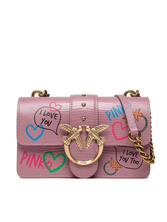 PINKO Torbica Pinko Love Mini Icon Street Art Love Cl AI 22-23 PLTT 1P22SF A043 Ružičasta