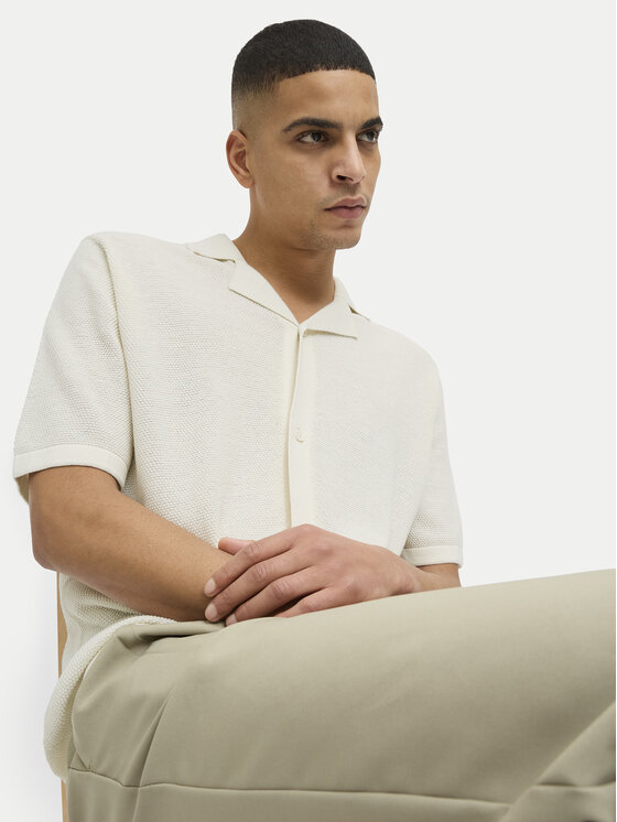 Jack & Jones Jack & Jones Polo Orion 12268226 Écru Relaxed Fit