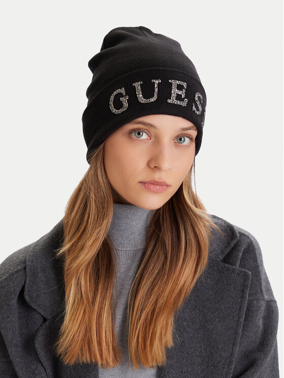 Guess Шапкa Guess AW5398 POL01 Чорний