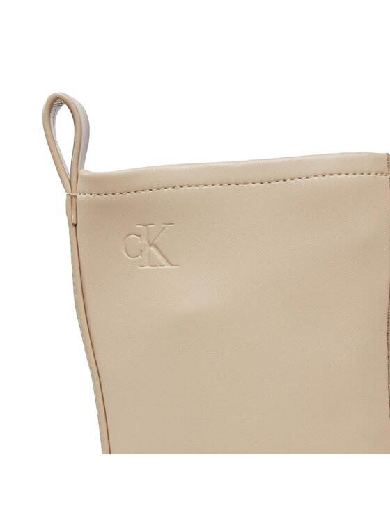 Calvin Klein Jeans Scarponcini Calvin Klein Jeans Chunky Laceup Lth Mg Sat YW0YW01285 Beige