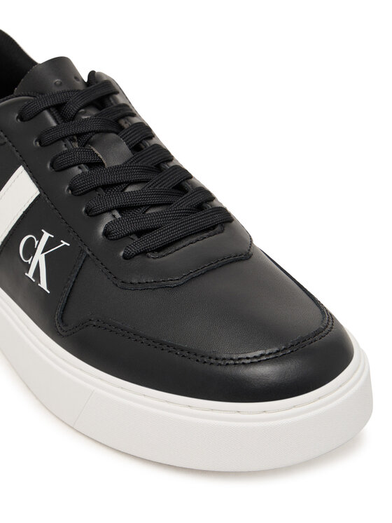 Calvin Klein Sneakers Calvin Klein Classic Cups Lace Lth Emb Tongue HM0HM02237 Nero