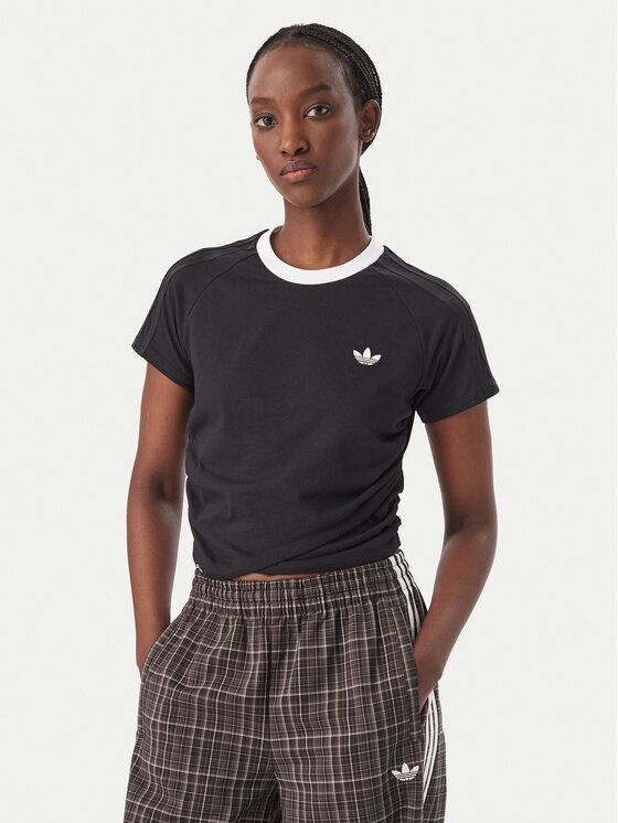 adidas adidas Camiseta Adiluna Season 2 X Jennie Layered T-Shirt LD8928 Negro Regular Fit