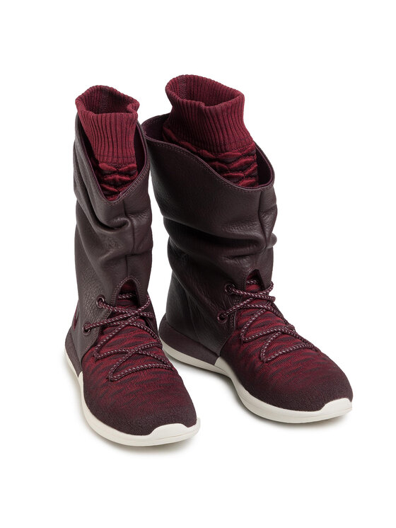 Nike Sneakersy Nike Roshe Two Hi Flyknit 861708 600 Bordowy