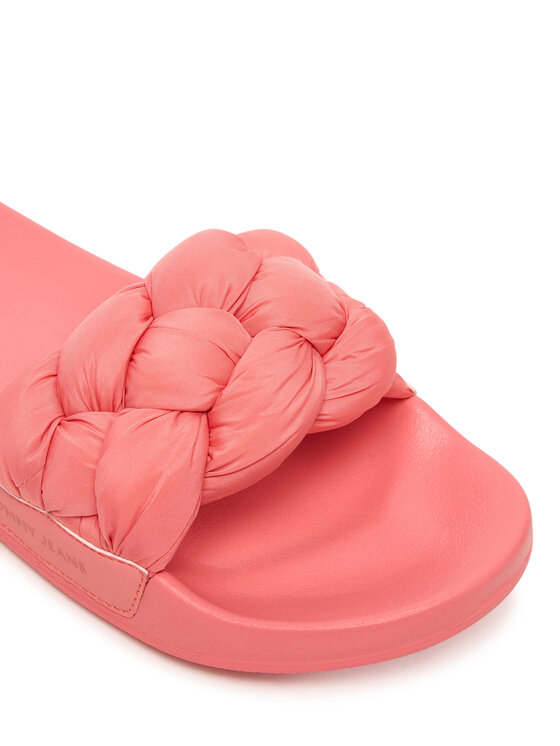 Tommy Jeans Чехли Tommy Jeans Tjw Braided Slides EN0EN02975 Розов