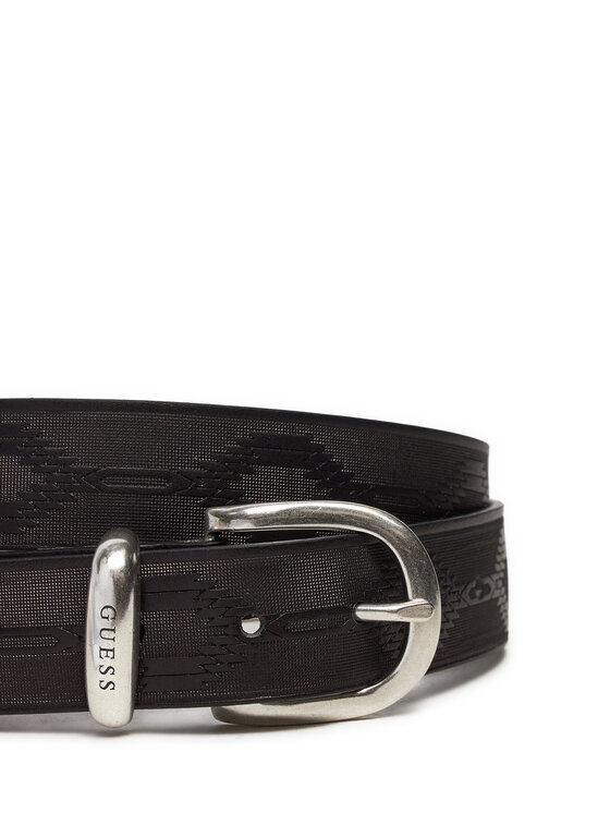 Guess Vīriešu josta Guess Designed Folk Belt M4BZ32 L0VH0 Melns