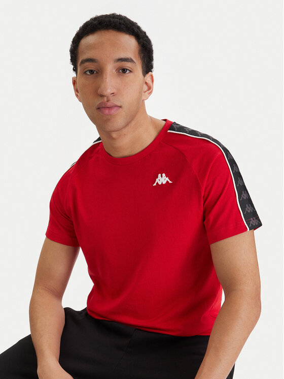 Kappa Kappa Camiseta Banda Coen 303UV10 Rojo Slim Fit