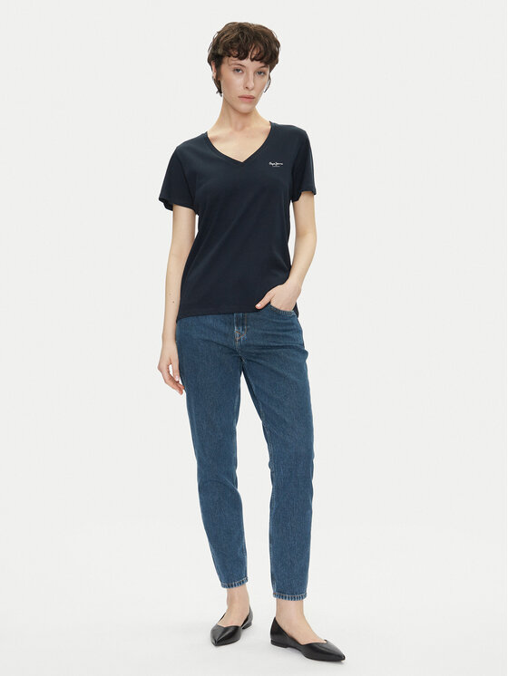 Pepe Jeans Pepe Jeans T-shirt Macy PL506051 Blu scuro Regular Fit