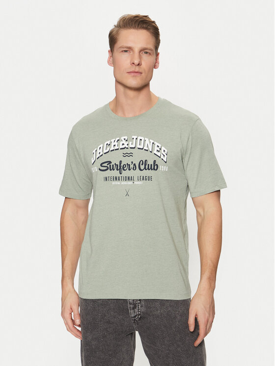 Jack & Jones Jack & Jones Majica Logo 12268267 Zelena Standard Fit