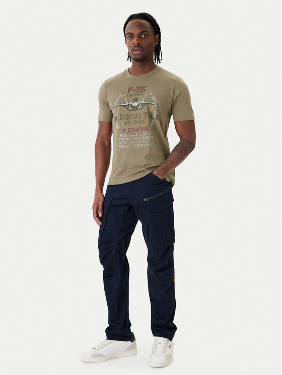 Aeronautica Militare Aeronautica Militare Camiseta 261TS2536UJ00641 Verde Regular Fit