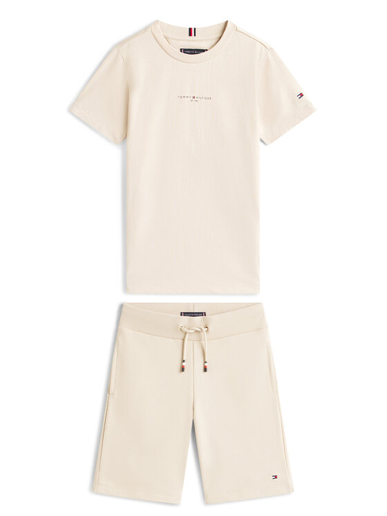 Tommy Hilfiger Tommy Hilfiger Camiseta Essential Logo KB0KB09666 Beis Regular Fit