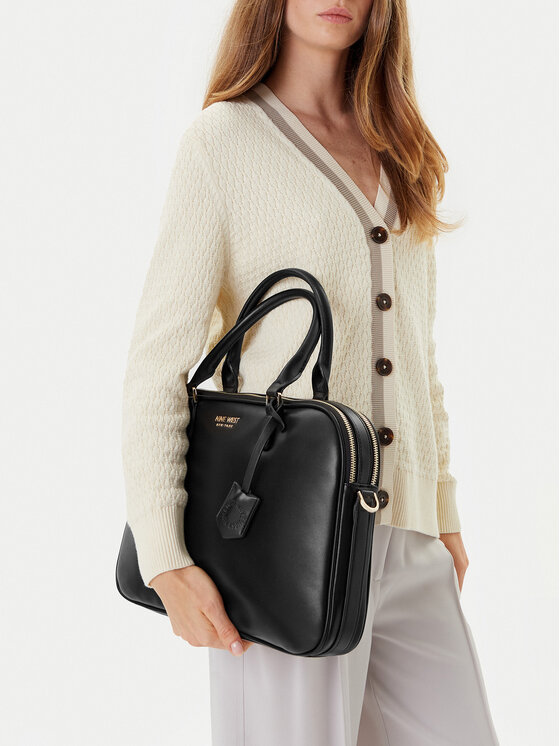 Nine West Brašna na notebook Nine West CEO-NEBRASKA-LDA78172 Černá