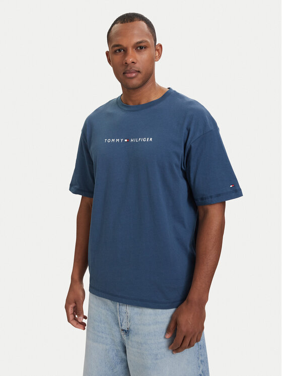 Tommy Hilfiger Tommy Hilfiger Camiseta UM0UM03643 Azul Regular Fit