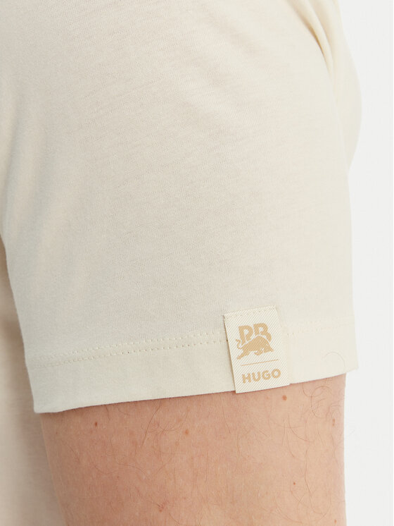 HUGO HUGO Camiseta Dlix_RB 50559696 Écru Regular Fit