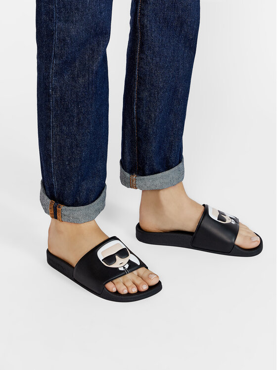 KARL LAGERFELD Παντόφλες KARL LAGERFELD KL80905 Μαύρο