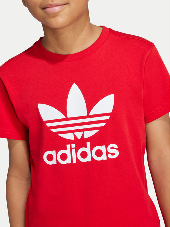 adidas adidas Футболка adicolor Trefoil IY7423 Червоний Regular Fit