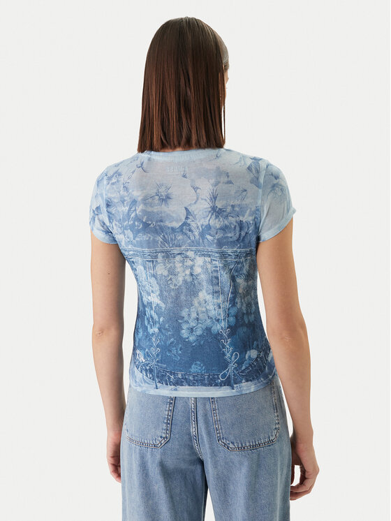 Guess Guess Футболка W6GI44 K3614 Голубий Regular Fit