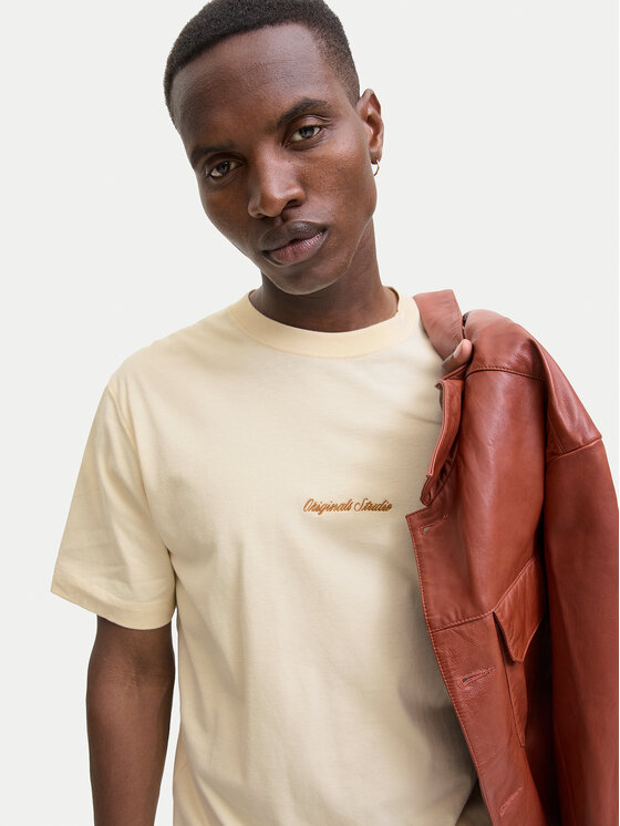 Jack & Jones Jack & Jones Camiseta Norrebro 12282892 Écru Relaxed Fit
