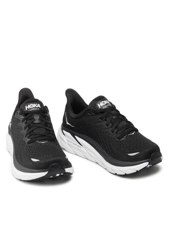 Hoka Buty do biegania Hoka W Clifton 8 Wide 1121374 Czarny