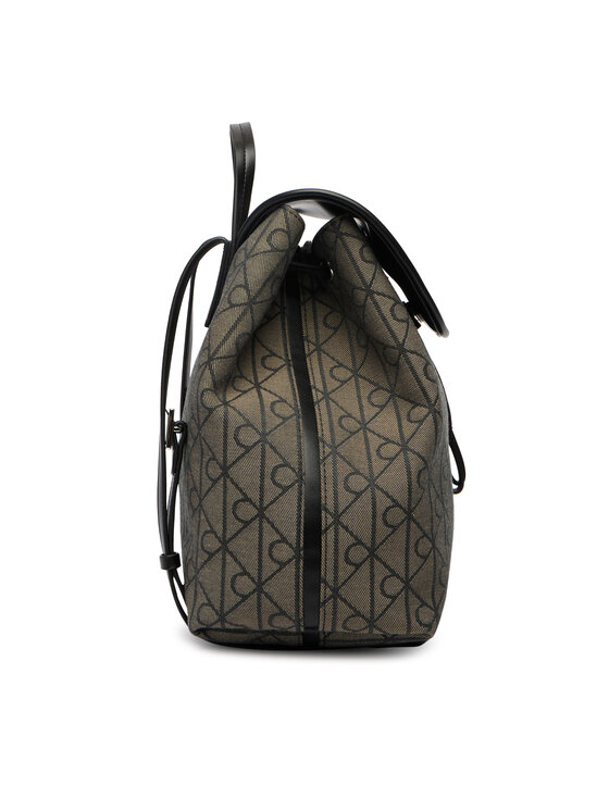 Calvin Klein Ruksak Calvin Klein Emblem Aop Jacquard Backpack LV04F3536G Hnedá