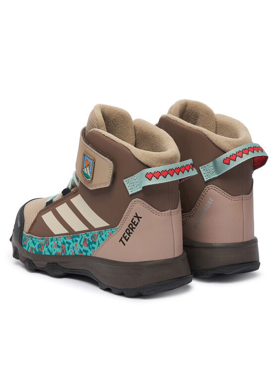 adidas Scarpe da trekking adidas Minecraft Terrex Snow Cf Climawarm Winter Shoes Kids KJ6490 Beige scuro