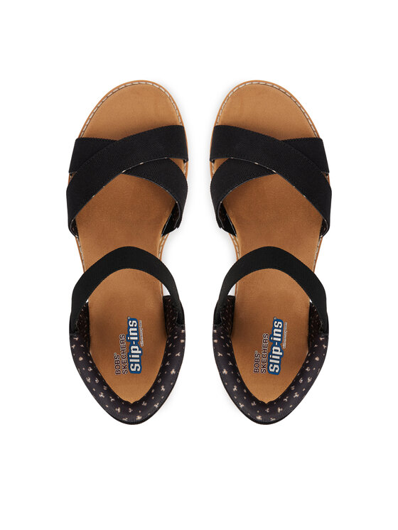 Skechers Босоніжки Skechers BOBS Desert Kiss - Golden Lily 114418/BLK Чорний