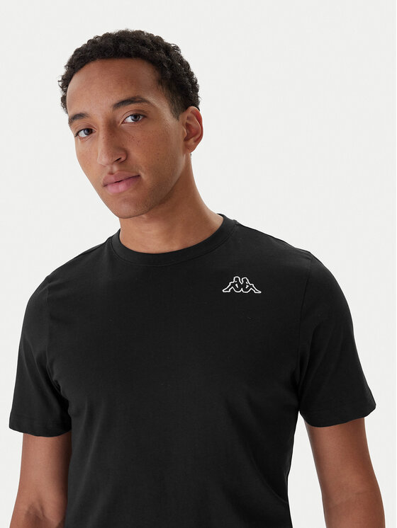 Kappa Kappa Conjunto de camisetas Logo Sylvo 322562W Negro Regular Fit
