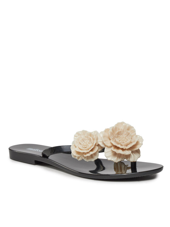 Melissa Šlepetės per pirštą Melissa Melissa Harmonic Springtime Ad 35704 Juoda