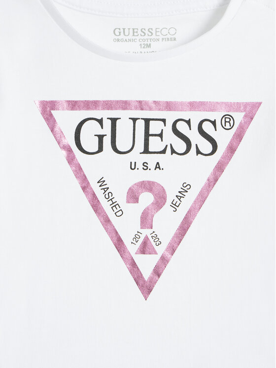 Guess Guess Футболка K73I56 K8HM0 Білий Regular Fit