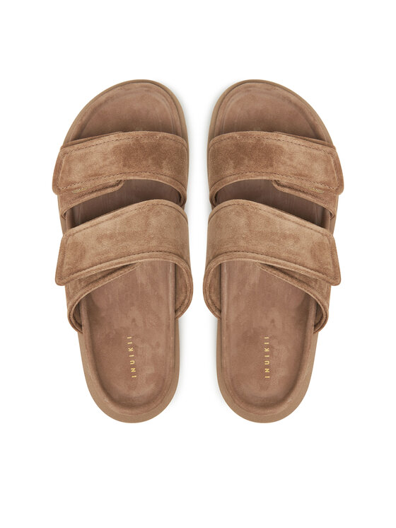 Inuikii Шльопанці Inuikii Suede Double Band 50102-510 Бежевий