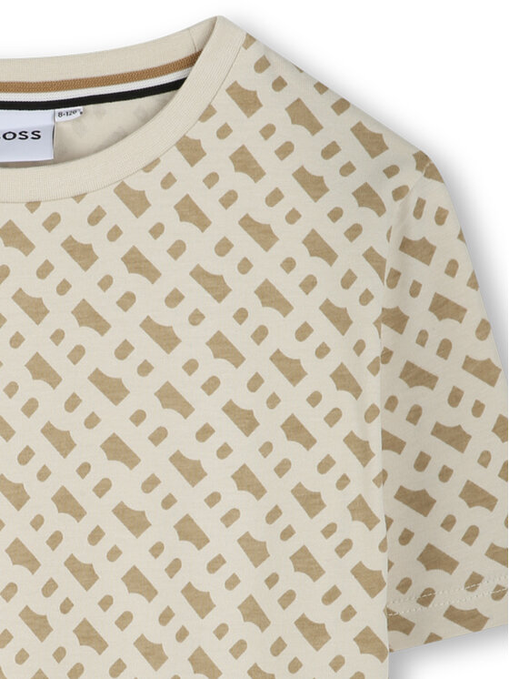BOSS BOSS T-shirt J52047 D Beige Slim Fit