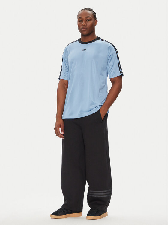 adidas adidas T-shirt adicolor Jacquard JW5879 Celeste Loose Fit