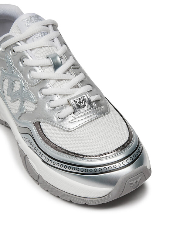 PINKO Sneakersy PINKO Glammy 04 SS0057 E014 Stříbrná