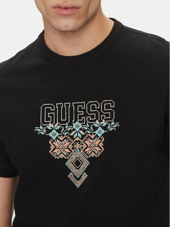 Guess Guess Футболка 173007 Чорний Classic Fit